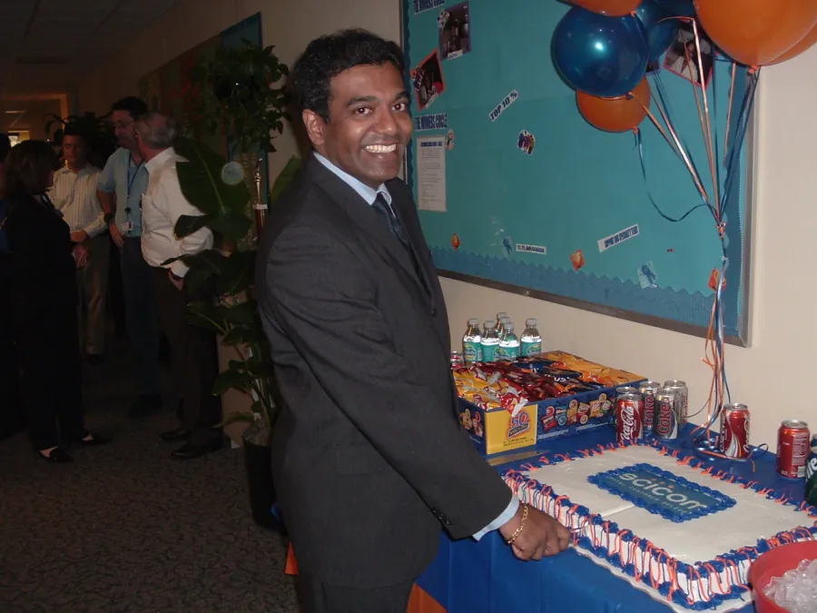 A Scicom-branded cake at the Tampa contact centre opening celebration